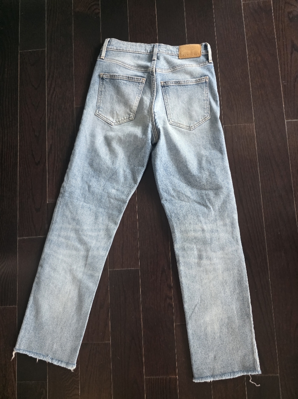 Denim Forum Arlo High Rise Cropped Jeans - Light Blue - Picture 8 of 9
